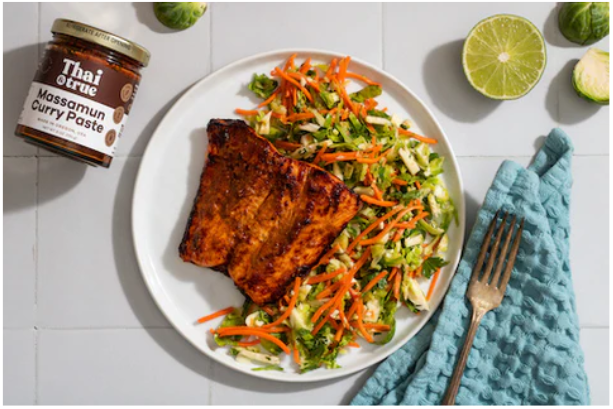 Curry Rubbed Salmon with Napa Slaw | Whole Living Eat Well