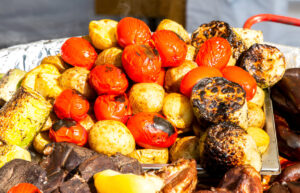Baked Tomatoes, Squash, and Potatoes