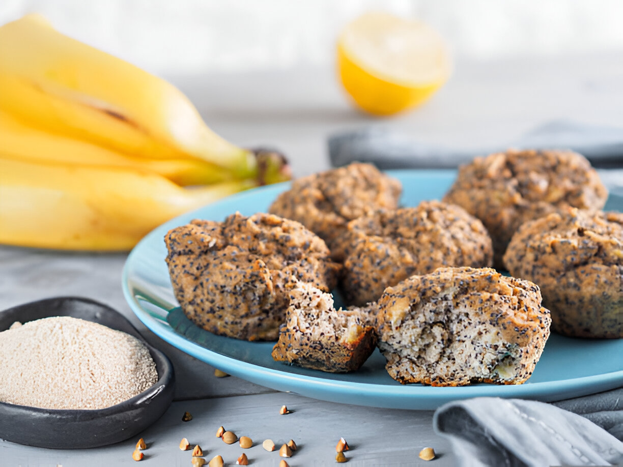 Banana-Apple Buckwheat Muffins | Whole Living Eat Well