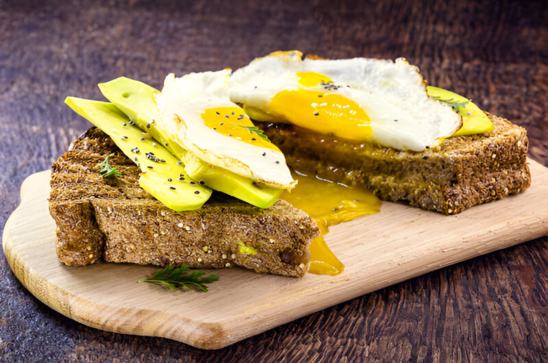 Avocado, Caper, and Pickled-Onion Toast