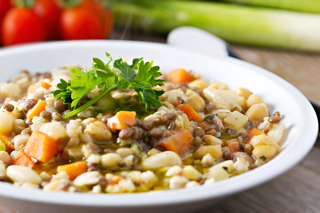 Stewed Lentils with Yogurt, Cucumbers, and Green Chiles – Whole Living Eat Well