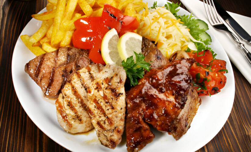 Boneless Pork Chops and Roasted Yam Fries | Whole Living Eat Well