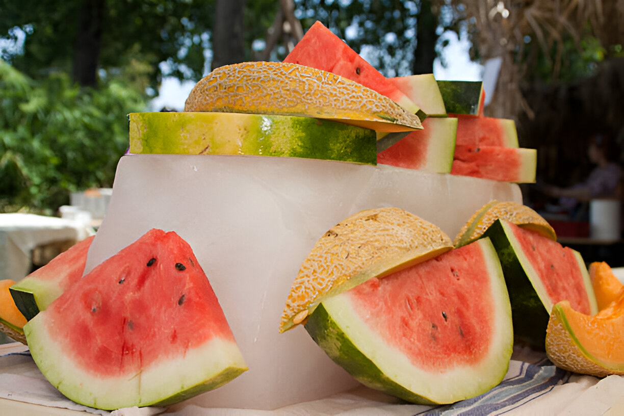 Watermelon and Cantaloupe Kanten | Whole Living
