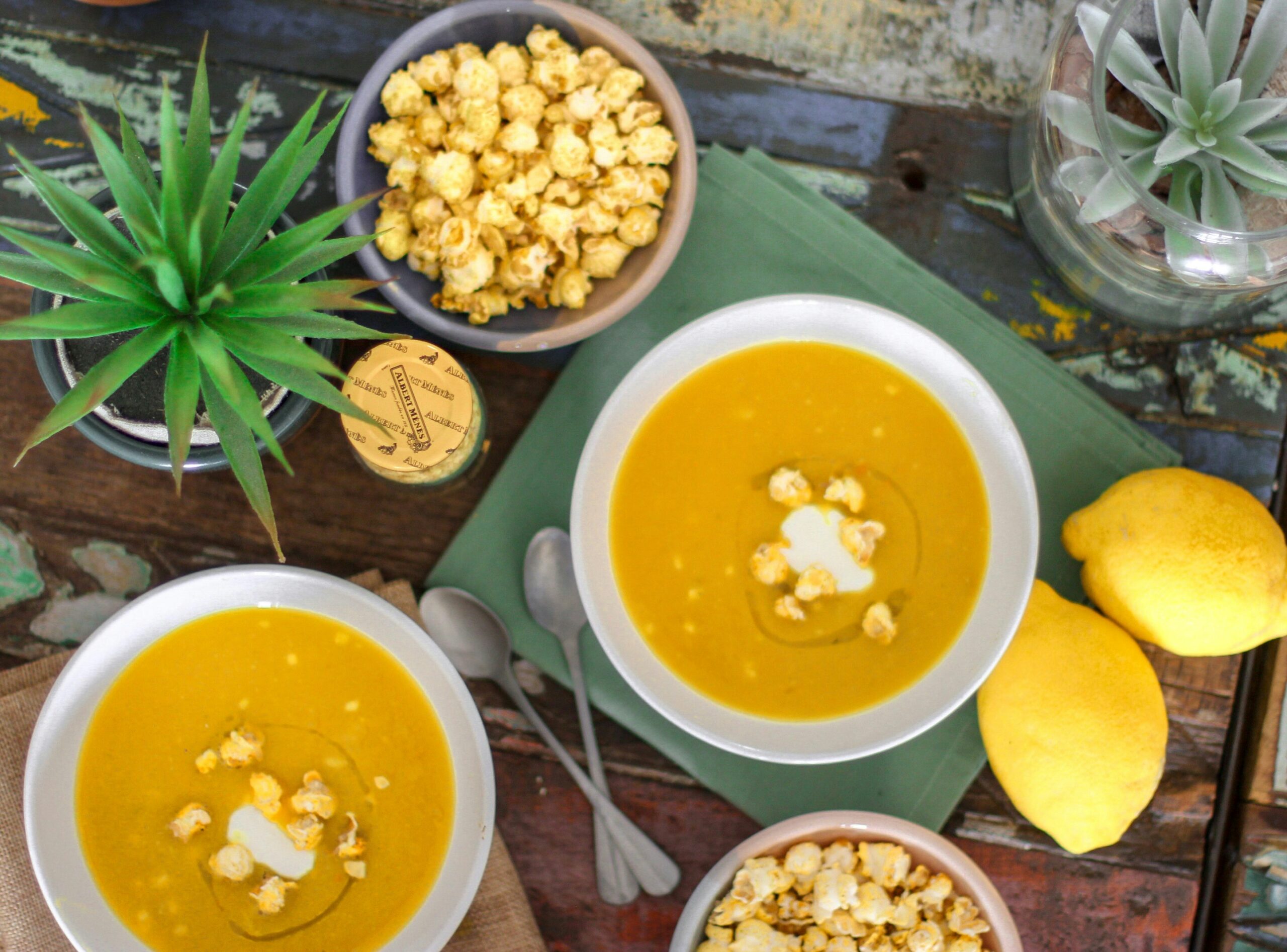 Yellow Lentil Soup with Cilantro Chutney | Whole Living Eat Well