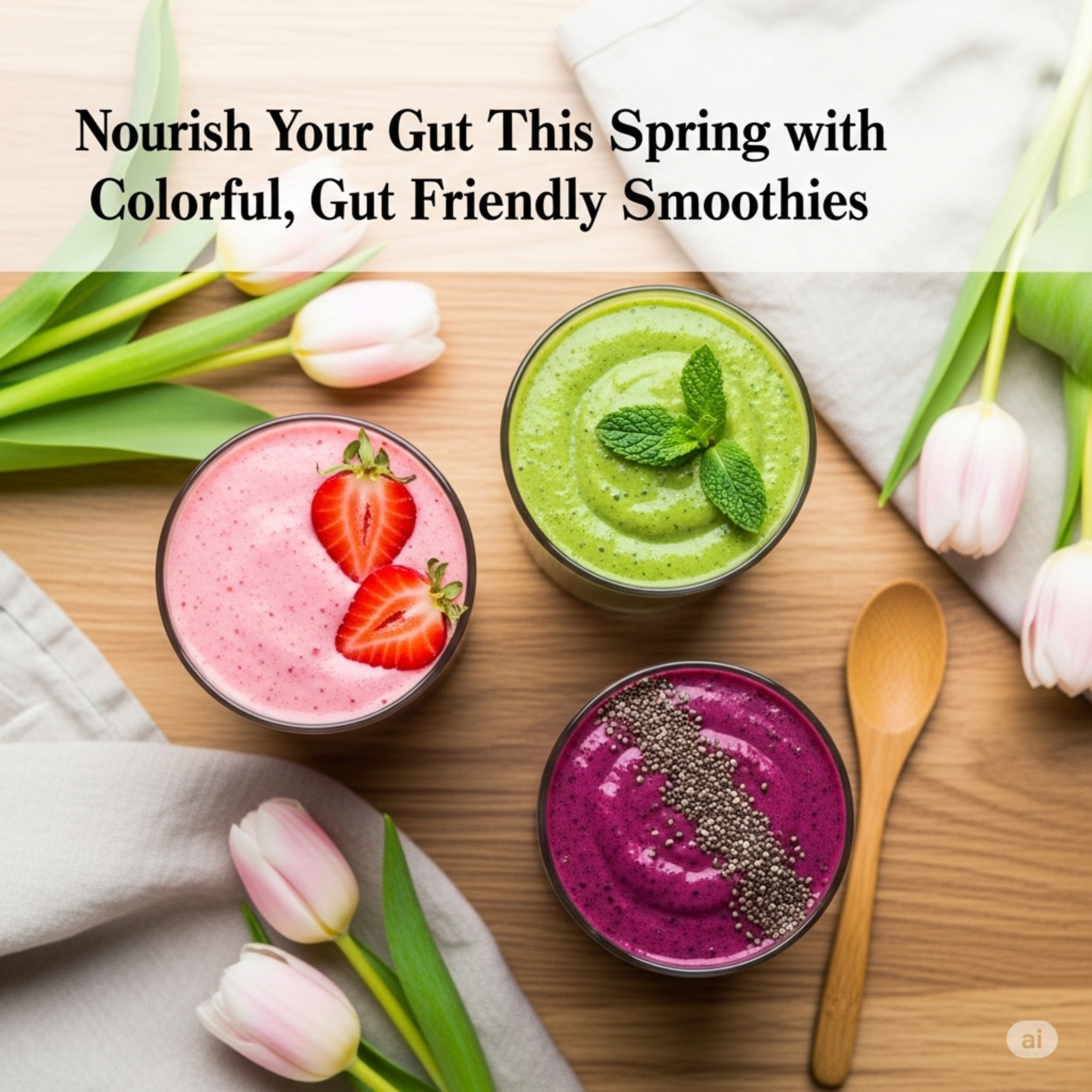 3 Gut-Friendly Spring Smoothies to Sip This Season
