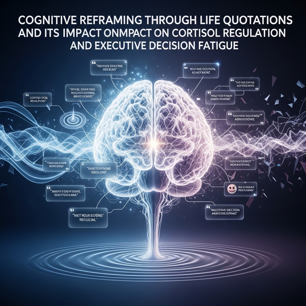 Cognitive Reframing Through Life Quotations and Its Impact on Cortisol Regulation and Executive Decision Fatigue