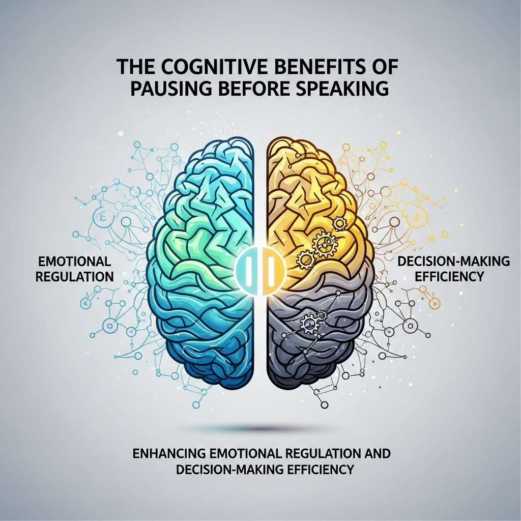 The Cognitive Benefits of Pausing Before Speaking: Enhancing Emotional Regulation and Decision-Making Efficiency