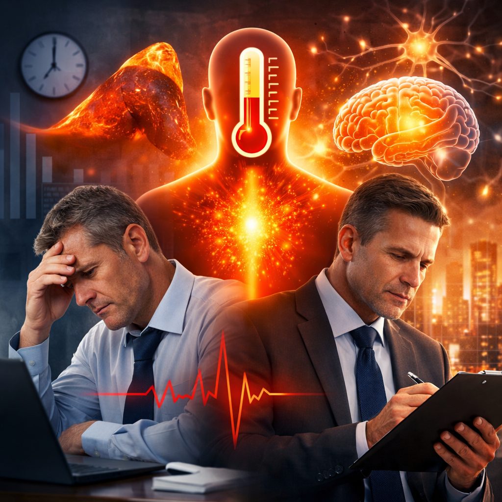 The Impact of a Warmer Body on Cortisol Regulation and Cognitive Performance in High-Performing Professionals