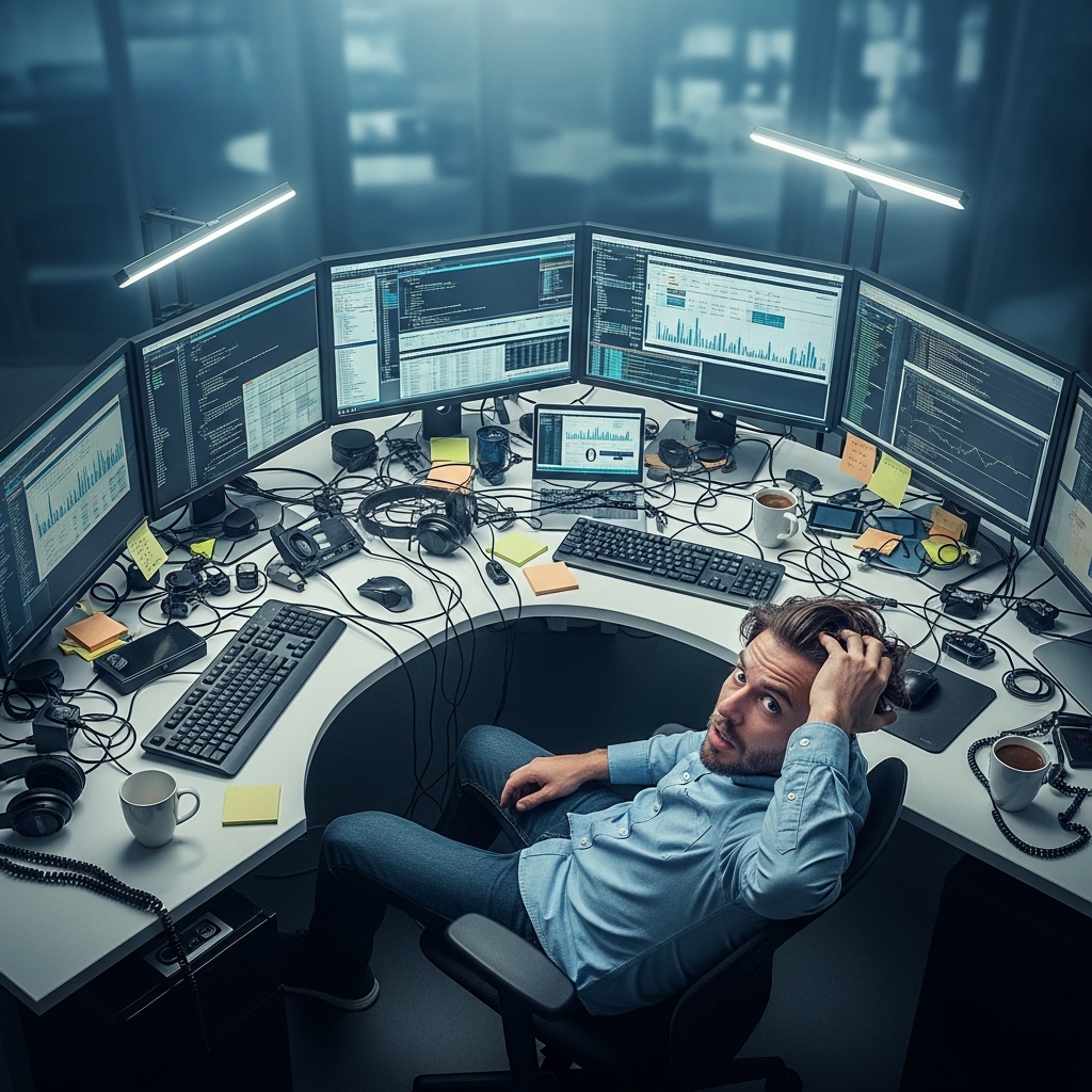 How Occipital Lobe Overactivation Degrades Executive Function and Accelerates Cognitive Fatigue in High-Demand Environments