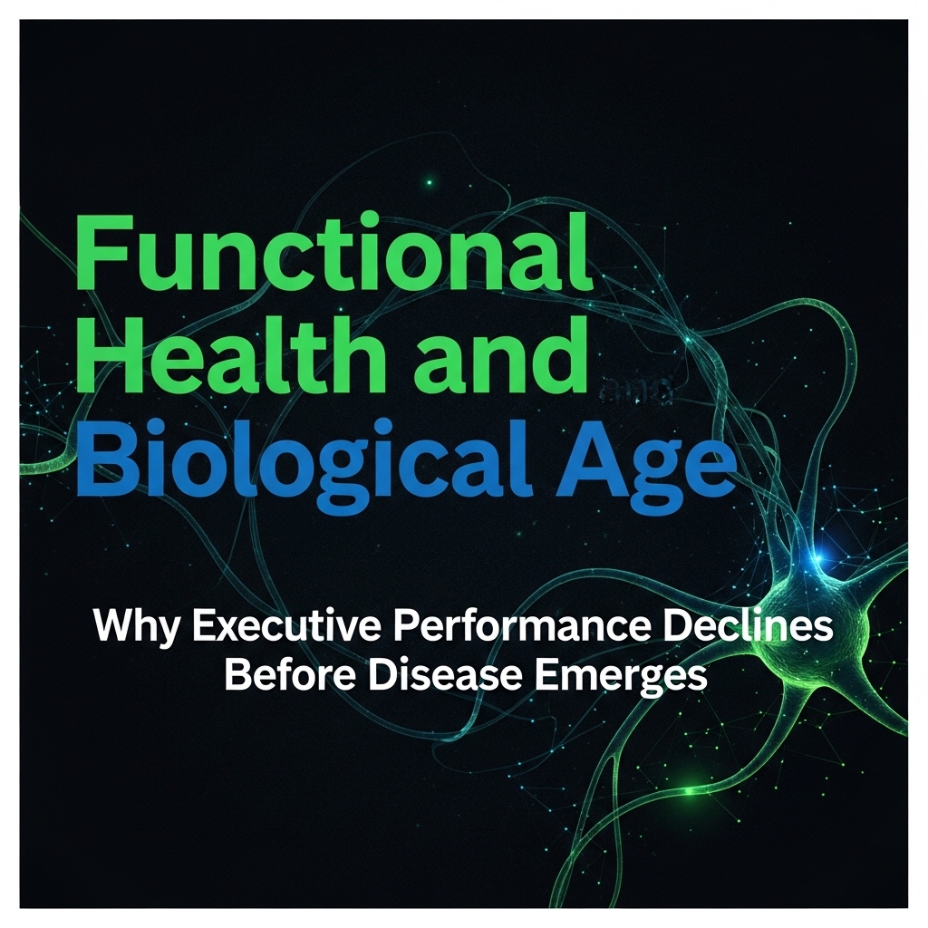 Functional Health and Biological Age Why Executive Performance Declines Before Disease Emerges