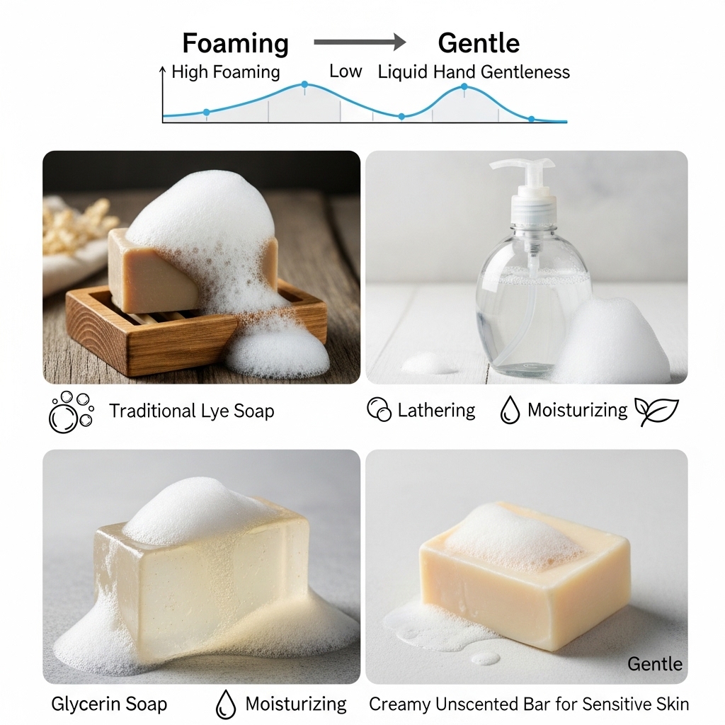 Understanding Soap Types: From Foaming to Gentle