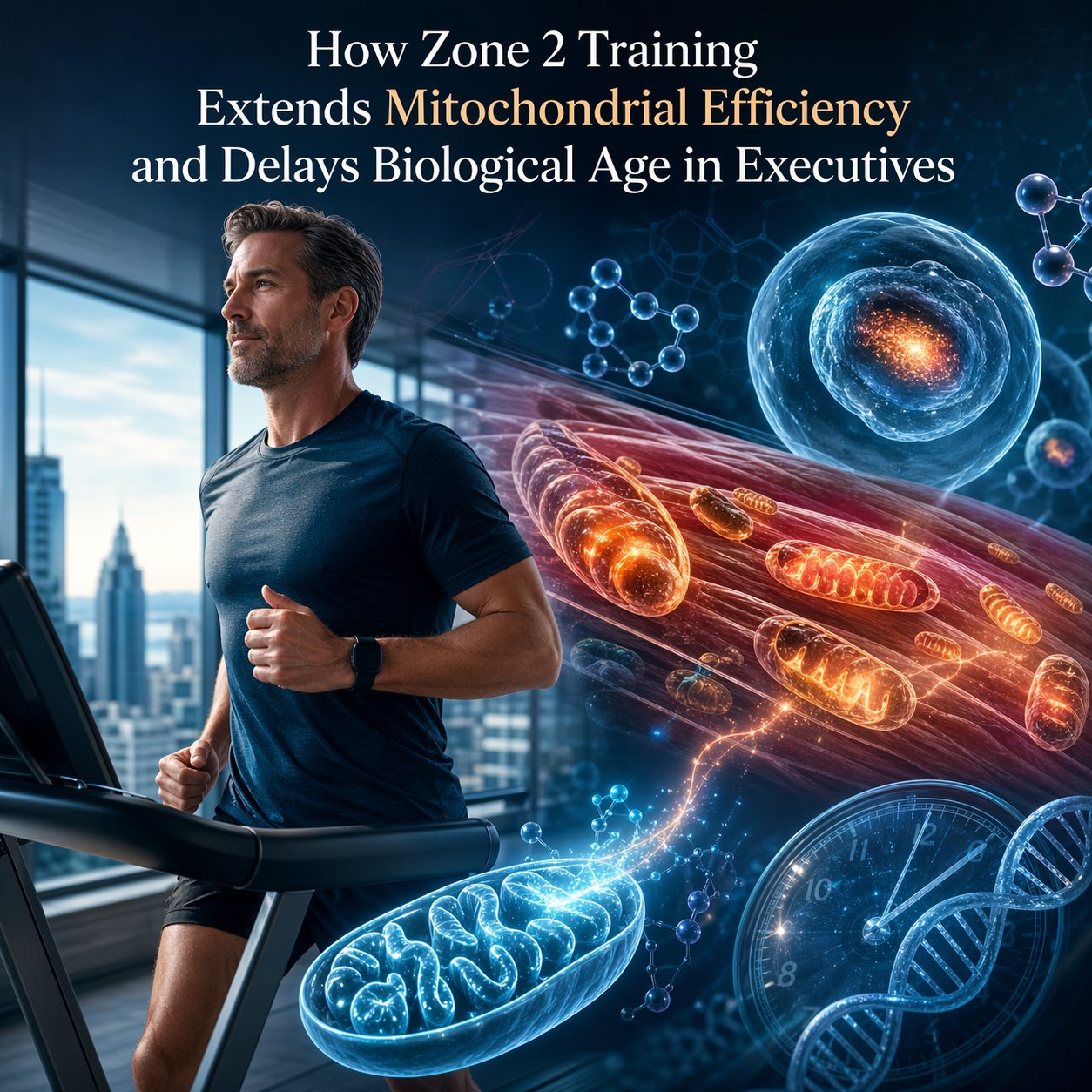 How Zone 2 Training Extends Mitochondrial Efficiency and Delays Biological Age in Executives